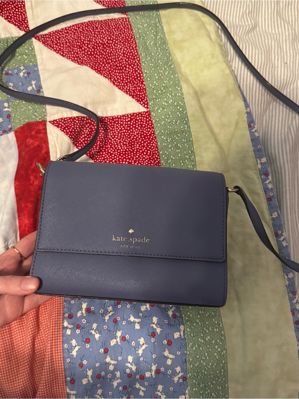 kate spade Blue Leather Crossbody